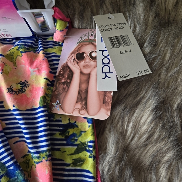 Freestyle Girls Leggings sz 4T (Bundle of 2) - Picture 2 of 3